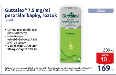 Projímavé kapky Guttalax