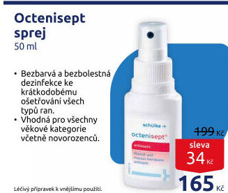 Roztok sprej na podporu hojení ran Octenisept