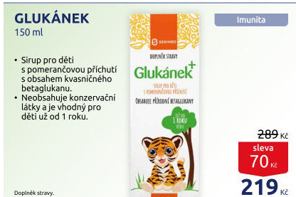 Sirup pro děti Glukánek