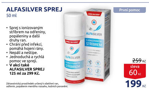 Sprej na rány AlfaSilver