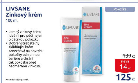 Zinkový krém Livsane