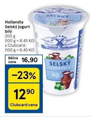 Bílý jogurt selský Hollandia