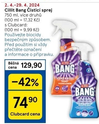 Čistič Cillit Bang