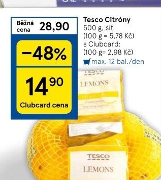 Citrony Tesco
