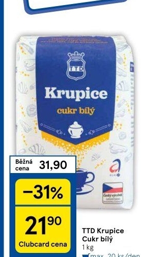 Cukr krupice TTD