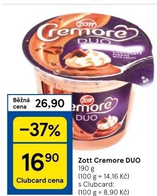 Dezert Cremore Duo Zott