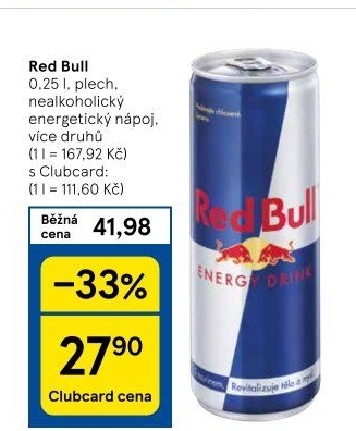 Energetický nápoj Red Bull