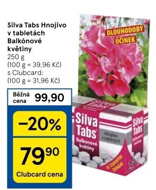Hnojivo tablety na balkonové rostliny Silva tabs