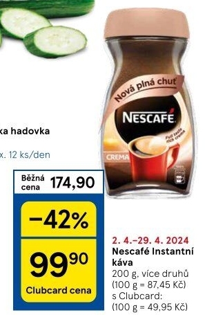 Instantní kávy Nescafé