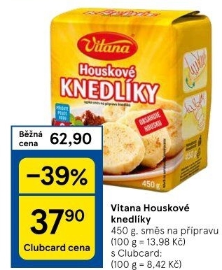 Knedlíky houskové v prášku Vitana
