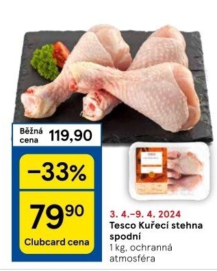 Kuřecí stehna Tesco