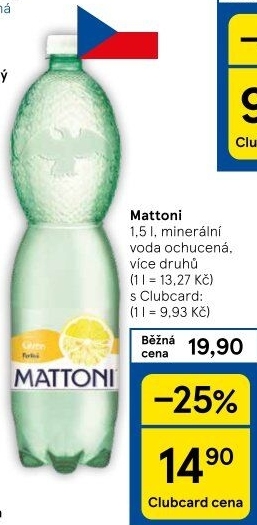 Ochucená voda Mattoni