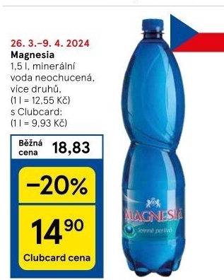 Přírodní voda Magnesia