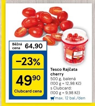 Rajčata cherry Tesco