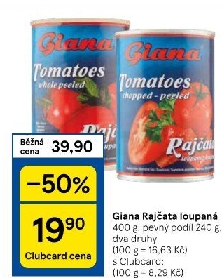 Rajčata loupaná Giana