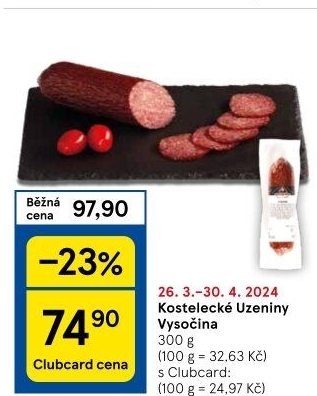 Salám Vysočina Kostelecké uzeniny