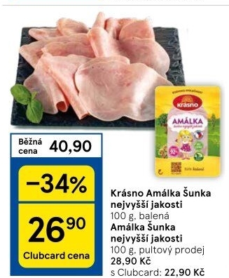 Šunka Amálka nejvyšší jakosti Krásno
