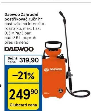 Tlakový postřikovač Daewoo