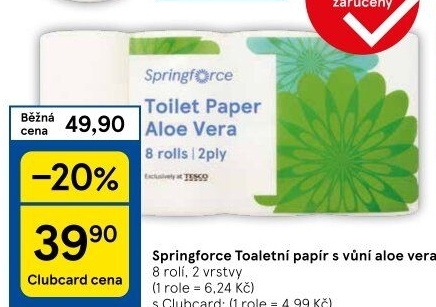 Toaletní papír 2vrstvý Springforce