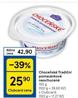 Tradiční pomazánkové Choceňské