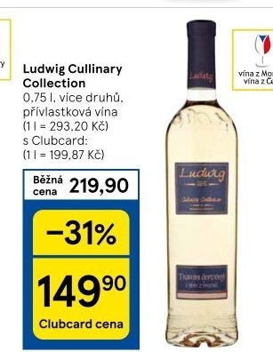 Vína Culinary Collection Vinařství Ludwig - přívlastková