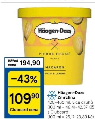 Zmrzlina v kelímku Häagen-Dazs