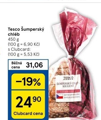 Chléb Šumperský Tesco