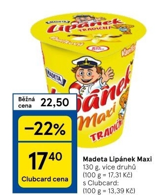Dezert Lipánek Madeta