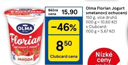Jogurt smetanový Florian Olma