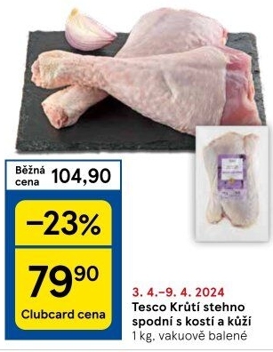 Krůtí stehna Tesco