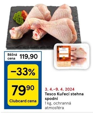 Kuřecí stehna Tesco