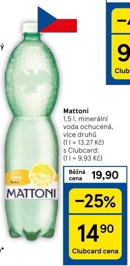 Ochucená voda Mattoni