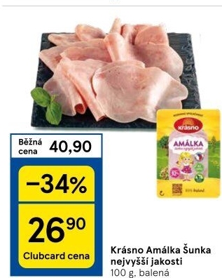 Šunka Amálka nejvyšší jakosti Krásno