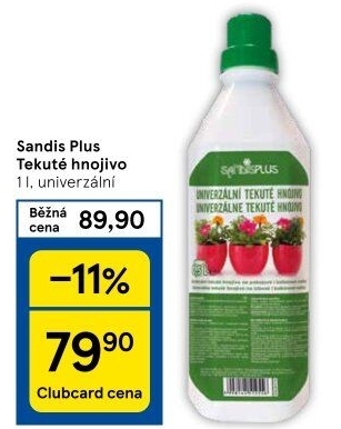 Tekuté univerzální hnojivo Sandis plus