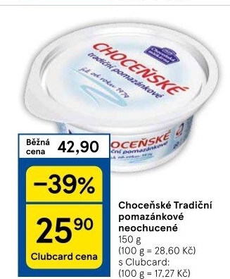 Tradiční pomazánkové Choceňské