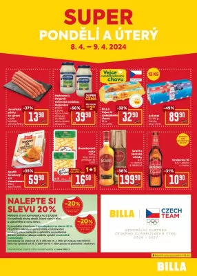 akční leták BILLA 2.4.2024-9.4.2024