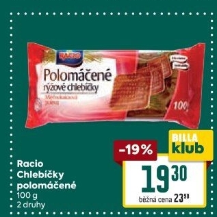 Chlebíčky polomáčené Racio