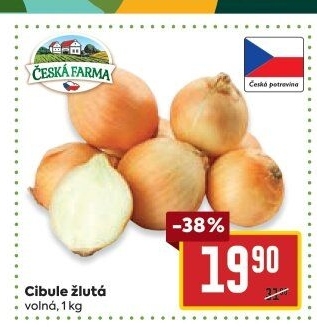 Cibule žlutá Česká Farma