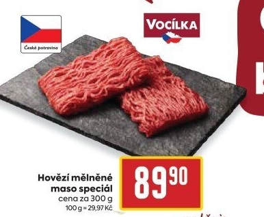 Hovězí mleté maso speciál Vocílka