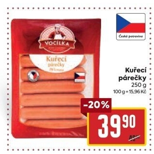 Kuřecí párečky Vocílka