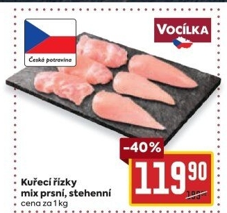 Kuřecí řízky mix Vocílka