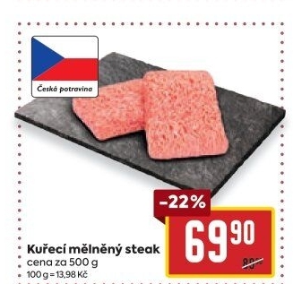 Kuřecí steak mletý