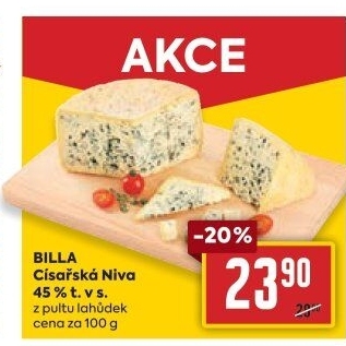 Sýr Niva císařská 45% Billa