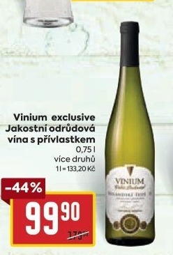 Vína Vinium Exclusive Velké Pavlovice - přívlastková