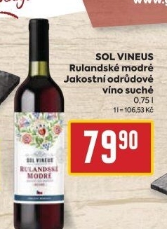 Víno Rulandské modré Sol Vineus
