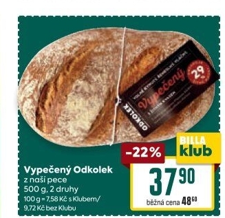 Chléb Vypečený Odkolek