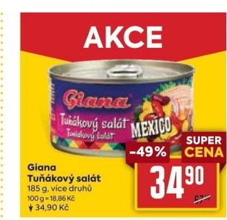 Salát s tuňákem Giana