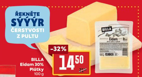 Sýr Eidam 30% Billa