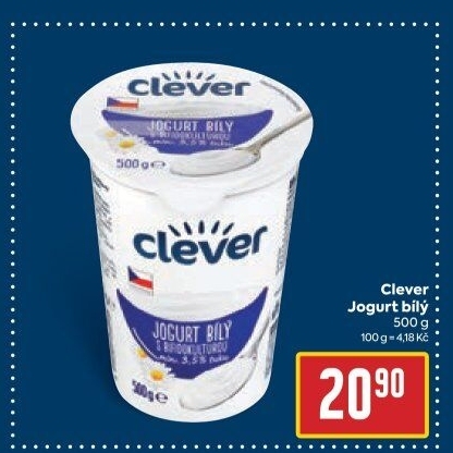 Bilý jogurt Clever