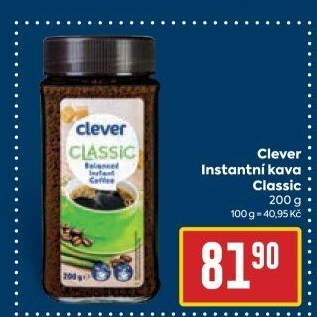 Instantní káva Classic Clever